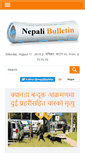 Mobile Screenshot of nepalibulletin.com